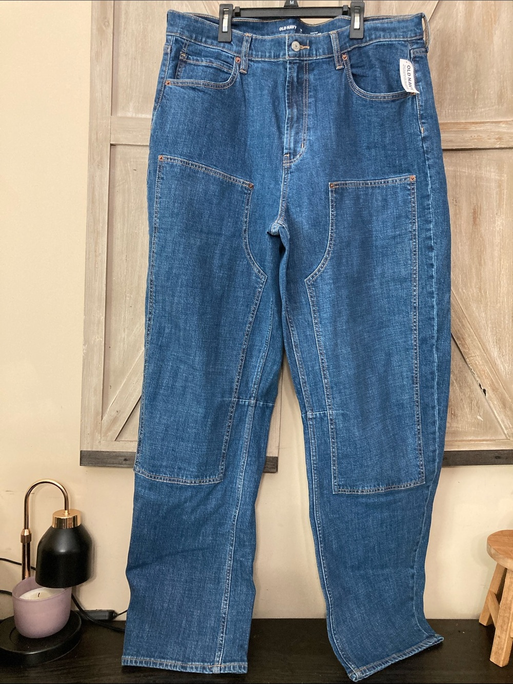 OLD NAVY BARREL LEG High Rise Jean 
SIZE 16-TALL 
WOMENS
